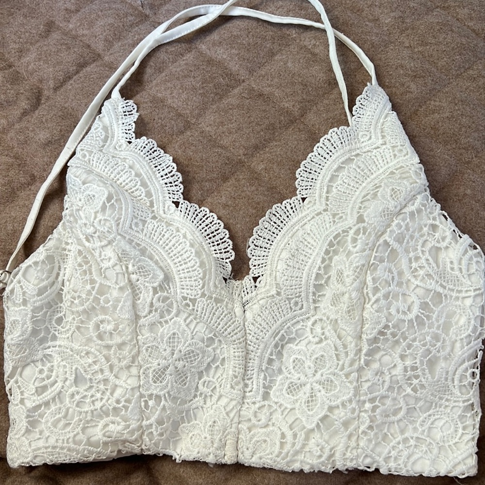 Lace crop top